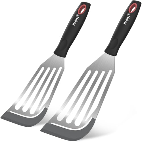2 Piece Silicone Fish Spatula for Nonstick Cookware