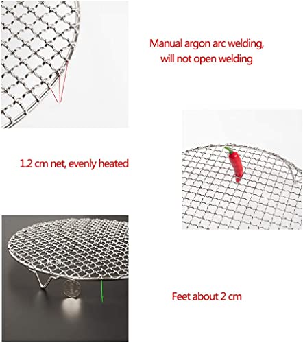 Cooling Barbecue Rack Carbon Baking Net Grill Pan Grate with Legs
