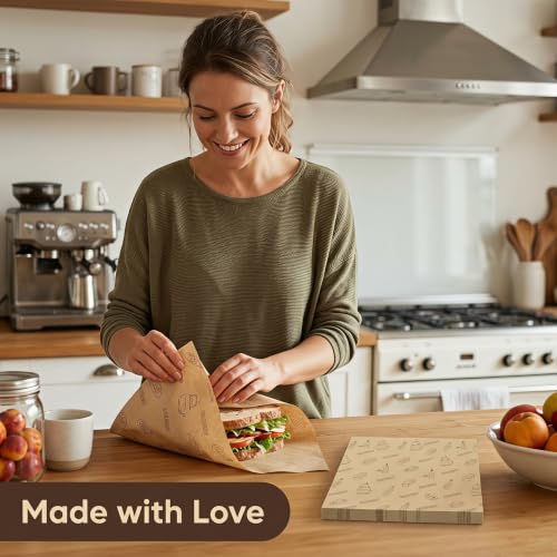 50 Pcs Sandwich Wrapping Paper