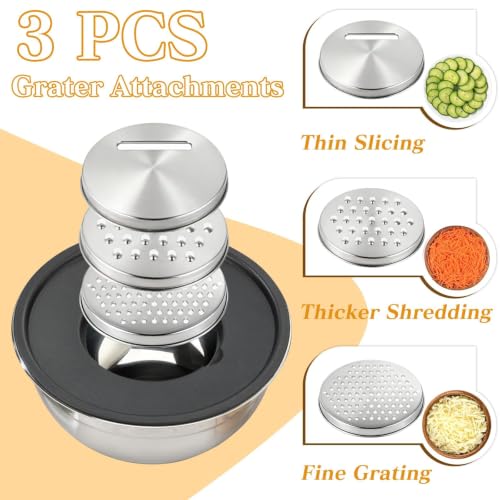 Mixing Bowls with Lids Set (Non-Silicone base 16P)