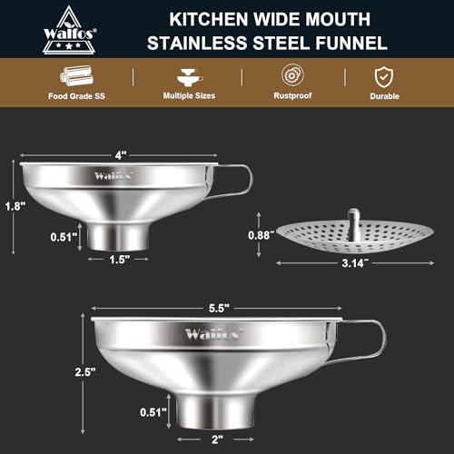 Kitchen Stainless Steel Funnel