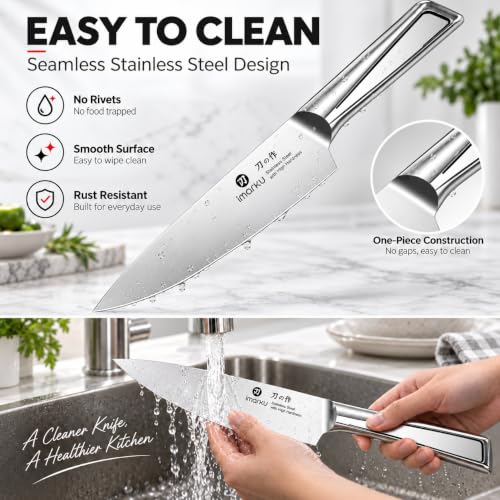 Stainless steel chef knife