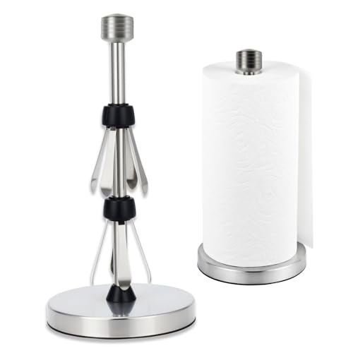 Stainless Steel Black Paper Towel Holder Designed for Easy One