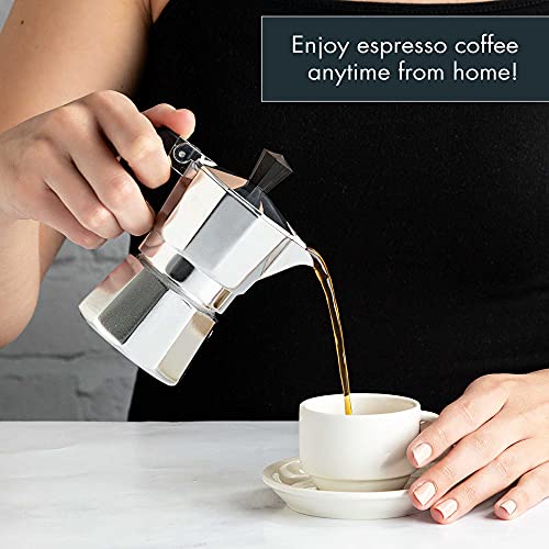 Classic Stovetop Espresso and Coffee Maker (Silver / 1 Cup)