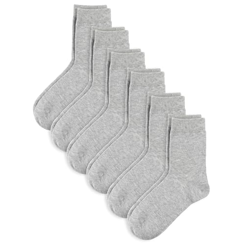 Unisex Kids Boys Girls Soft Cotton School Socks Black White Navy