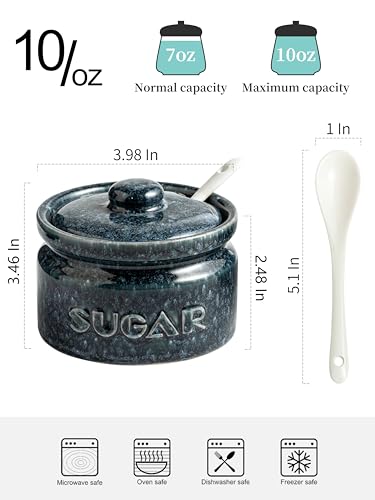 Sugar Bowl with Lid and Spoon