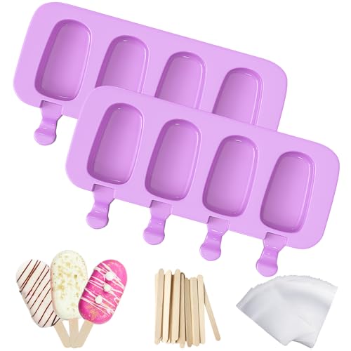 Silicone Popsicle Cavities Homemade Oval Pop Maker for DIY Ice Cream
