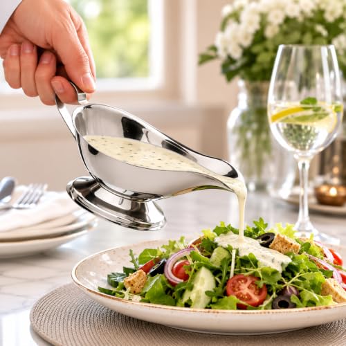 Stainless Steel Gravy Boat (16 Oz.)