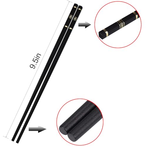 10 Pairs Reusable Chopsticks