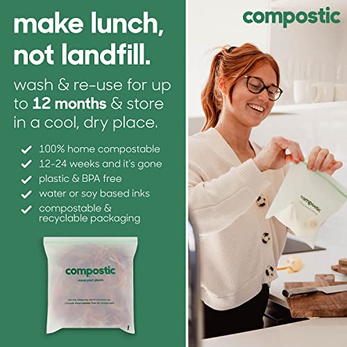 Home Compostable Resealable Sandwich Bags