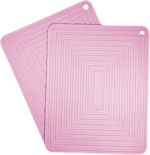 Silicone Trivets Mats Set 2 for Hot Dishes