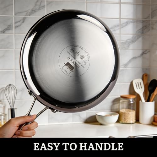 14-Piece Tri-Ply Hammered Stainless Steel Cookware Set (14-Piece)