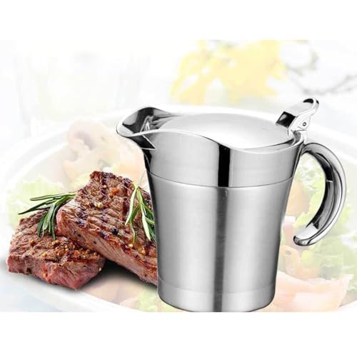 Effective Insulated Gravy Pots with Lid Stainless Steel Thermal for and Sauce Serving Kitchens Essential Thermal (800ml)