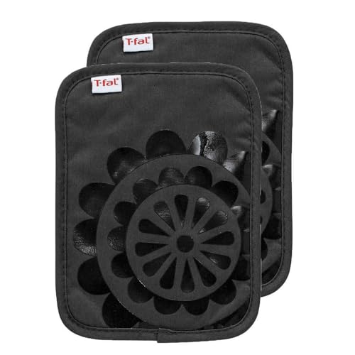 Medallion Design Pot Holder and Heating Pad (Charcoal / Pot Holders)