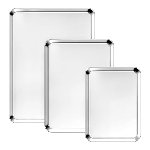Heavy Duty Stainless Steel Baking Sheet Set