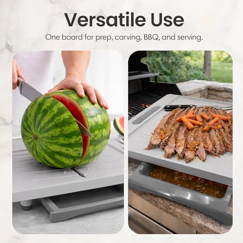 Large Cutting Board (Gray / 20.3"L x 13"W)