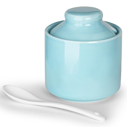 8 oz Sugar Bowl with Lid and Spoon
