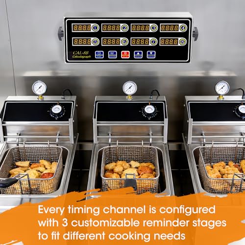 8 Channel Kitchen Timers for Cooking