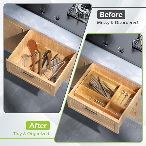 Bamboo Drawer Organizer Set