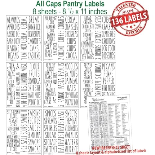 Pantry Labels Vinyl Rectangular Label