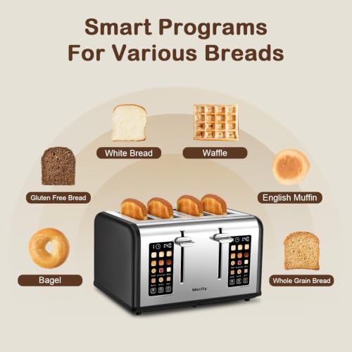 4 Slice Toaster Touch Screen