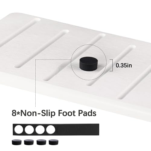 2PCS Water Absorbing Stone Tray for Cosmetics & Hand Soap & Houseplants