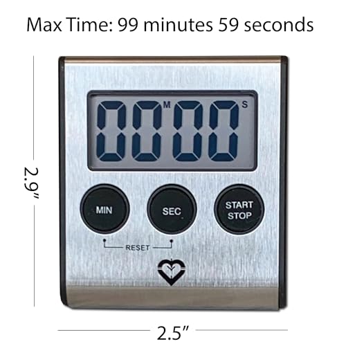 Premium Stainless Steel Digital Kitchen Timer