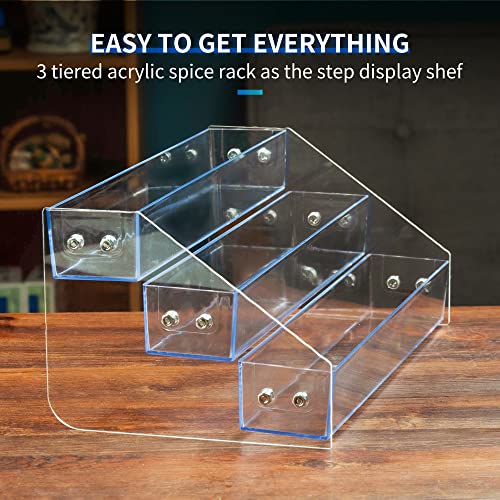Tiered Spice Rack Acrylic