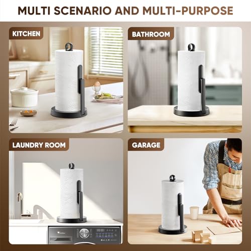 Heavy Duty Stainless Steel Paper Towel Holder with Tension Arm
