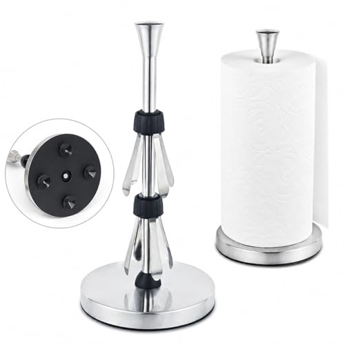 Stainless Steel Black Paper Towel Holder Designed for Easy One