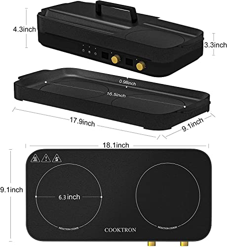 Portable Induction Cooktop 2 Burner