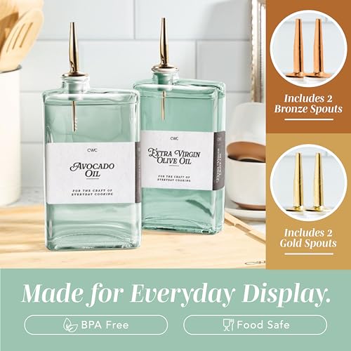 Olive Oil Dispenser Bottle (Sage / 2 Pack)