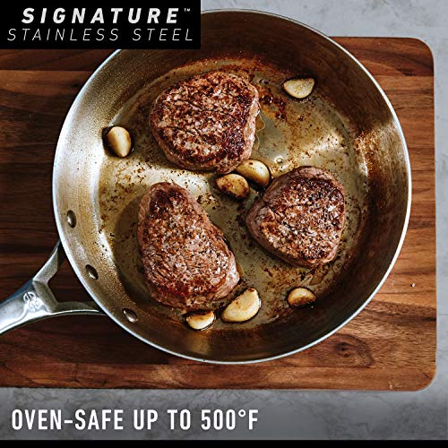 5 Ply Stainless Steel Cookware Set 10 Piece Includes Frying Pans (10-Piece Set)