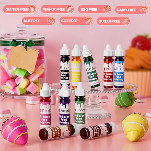 Oil Based Food Coloring Set