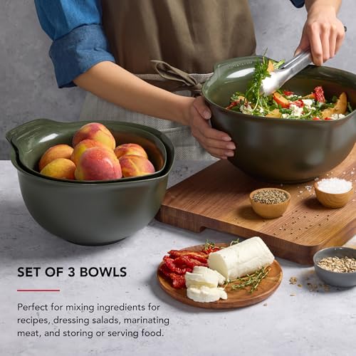 Universal Nesting Plastic Mixing Bowls (Evergreen / Set of 3)