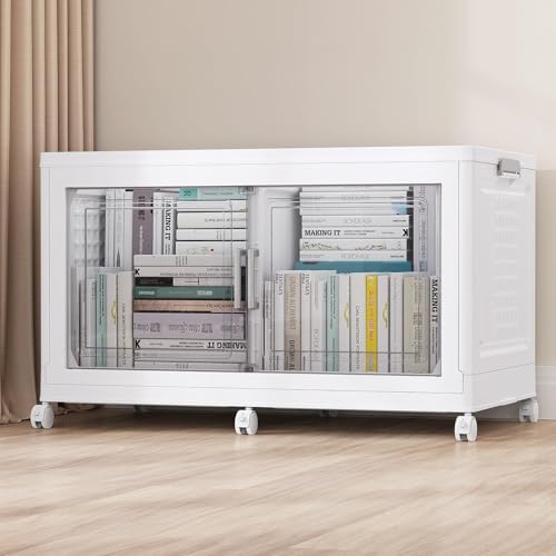 Stackable Storage Bins Foldable Box Cabinet for Home Room
