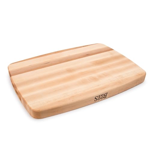 CB Series Rectangular Wooden Maple Cutting Board 20”x14” (20"L x 14"W)