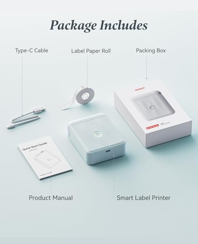 Label Maker Machine Bluetooth Label Printer for School Home Office Organization