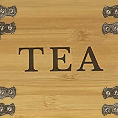 Bamboo Tea Organizer Box Chemical Free Eco