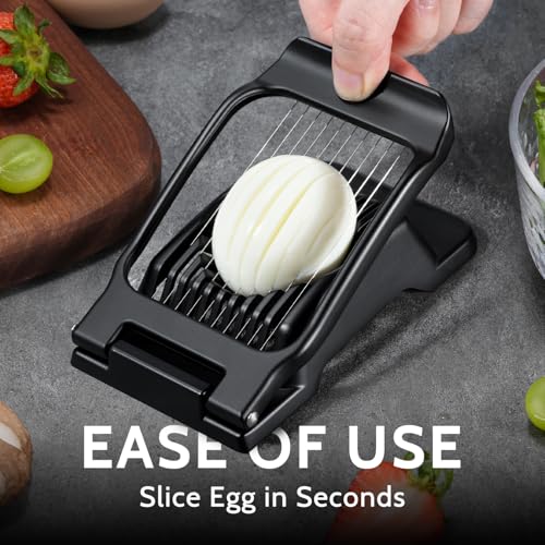 Silver or Black Egg Slicers for Hard Boiled Eggs