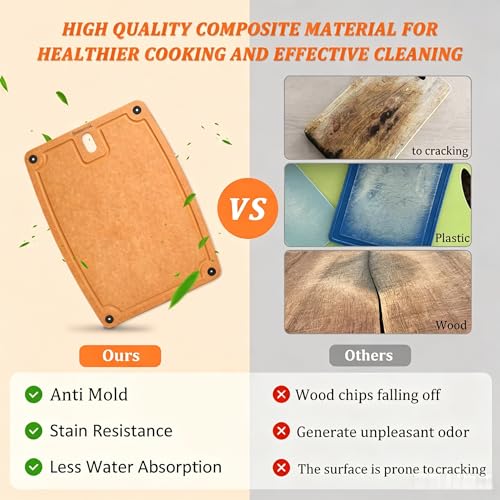 Cutting Boards for Kitchen Dishwasher (2 Pack: Large + Medium)
