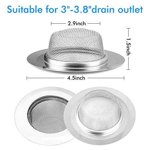 2 Pcs Kitchen Sink Strainer