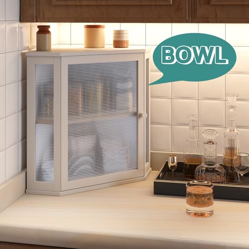 Corner Bread Box for Kitchen Counter (White / Extra Large)