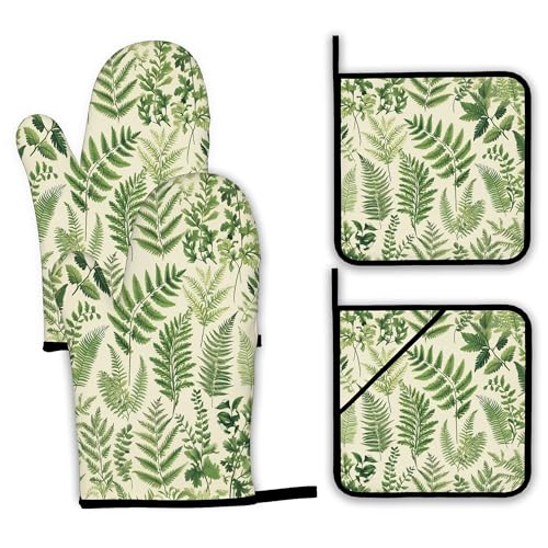 Colorful Butterfly Oven Mitts and Pot Holders