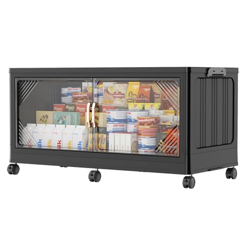 V60 Plastic Stackable Storage Bins with Lid