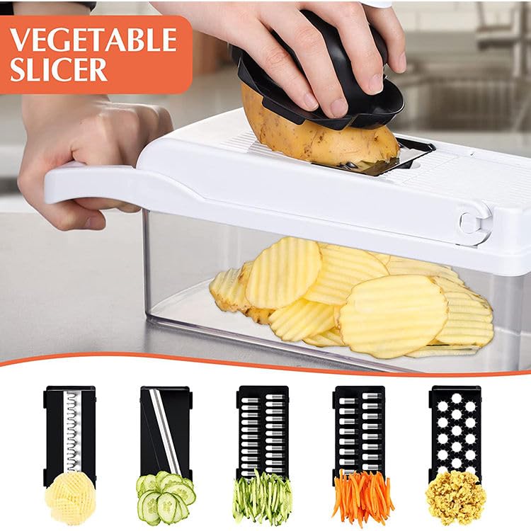 Vegetable Chopper (Black/White)