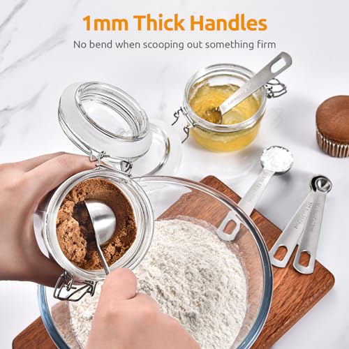 18 8 Stainless Steel Measuring Spoons Set