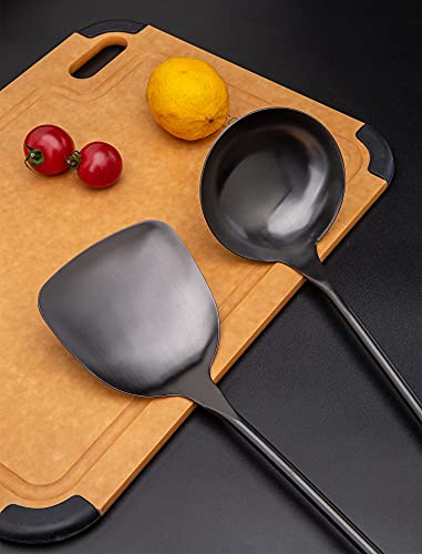 Wok spatula and ladle
