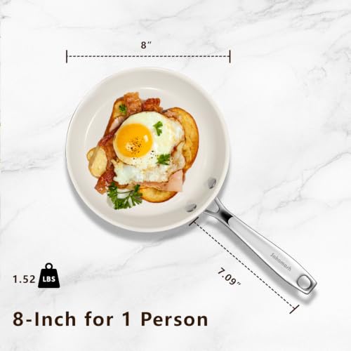 Small Ceramic Nonstick Frying Pan 8" (8")