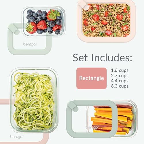 Signature Glass Food Storage Containers with Lids (Desert Sage)
